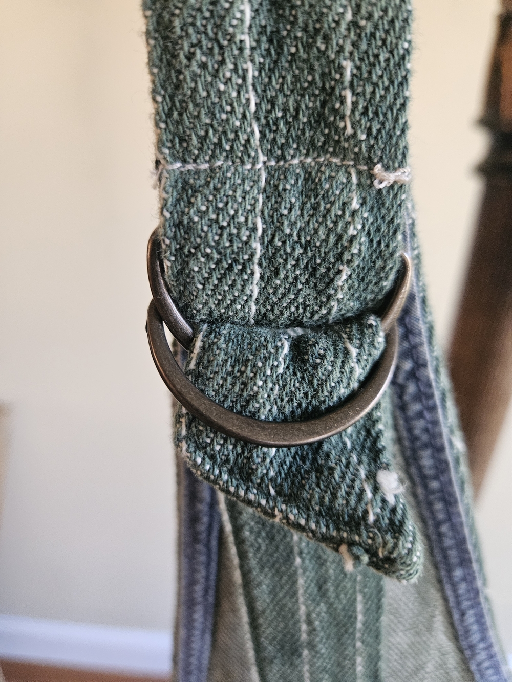 NWOT We The Free Green Pinstripe Linen-Blend Overalls Jumpsuit - Picture 9 of 16